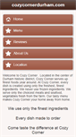 Mobile Screenshot of cozycornerdurham.com