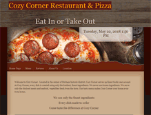Tablet Screenshot of cozycornerdurham.com